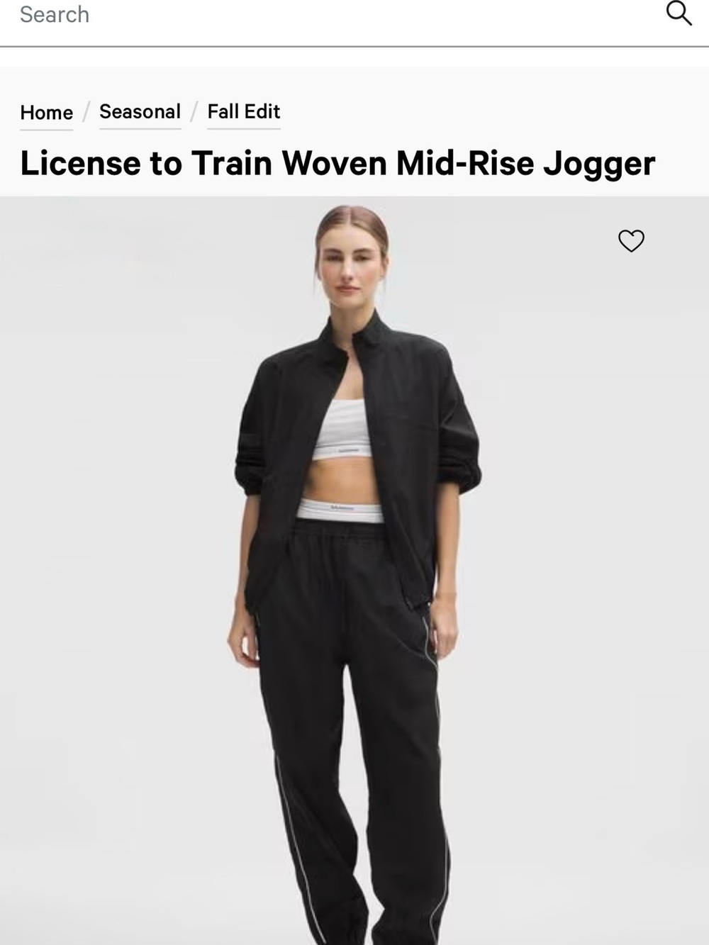 NWT Lululemon License to Train Woven MR Jogger L Black SOLD OUT